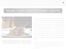 Tablet Screenshot of caffepiazza.com